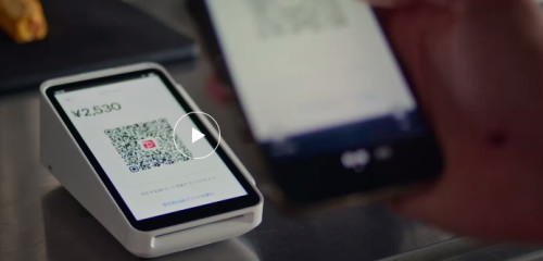 「Square」での「QRコード決済の受付方法」は「ユーザースキャン方式」です！